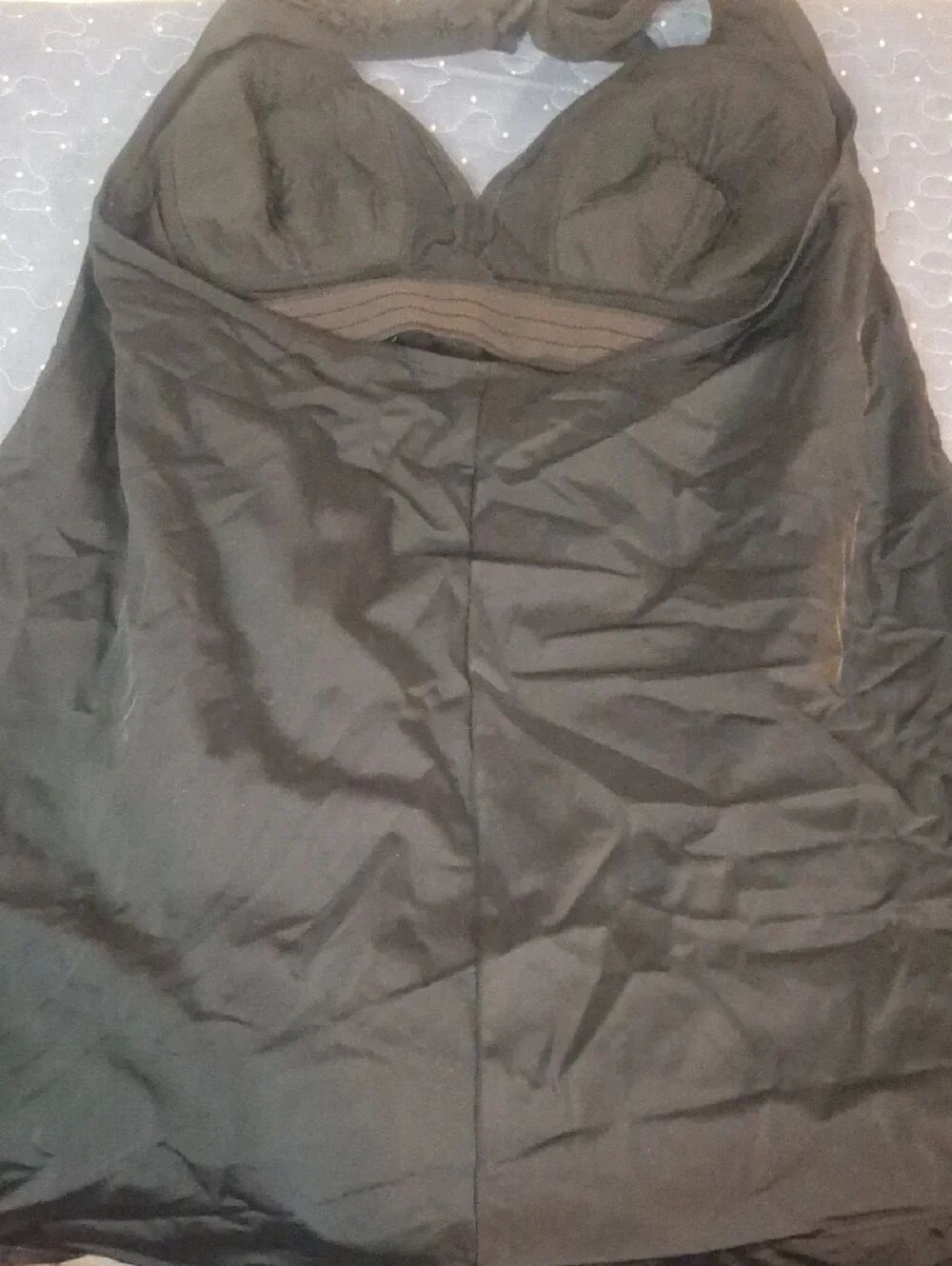 Avenue Black Halter swim dress size 16 - Picture 3 of 7